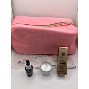New Lancôme Pink Cosmetic Bag & Travel Size Items